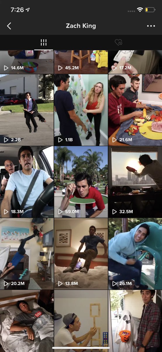 XRunner870's tweet photo. @Lazarbeam Zach King with 2.2 billion https://t.co/VGjTTfheY7