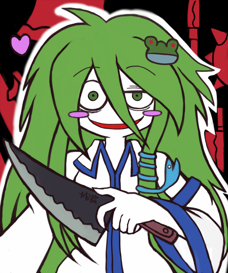 息抜きに久々に東方の絵を描きました('▽`*)
風祝ならぬ風屠な、古明地こいしのドキドキ大冒険版の早苗さんです!「もしもし そこの妖怪さん🐸 ちょっと私に… 退治されちゃってください♪」 