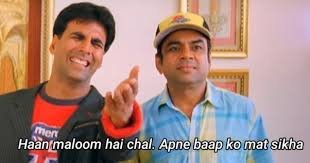 Everyone : Happy Birthday Akshay kumar / king of comedy blah blah blah 

Le Akshay : 