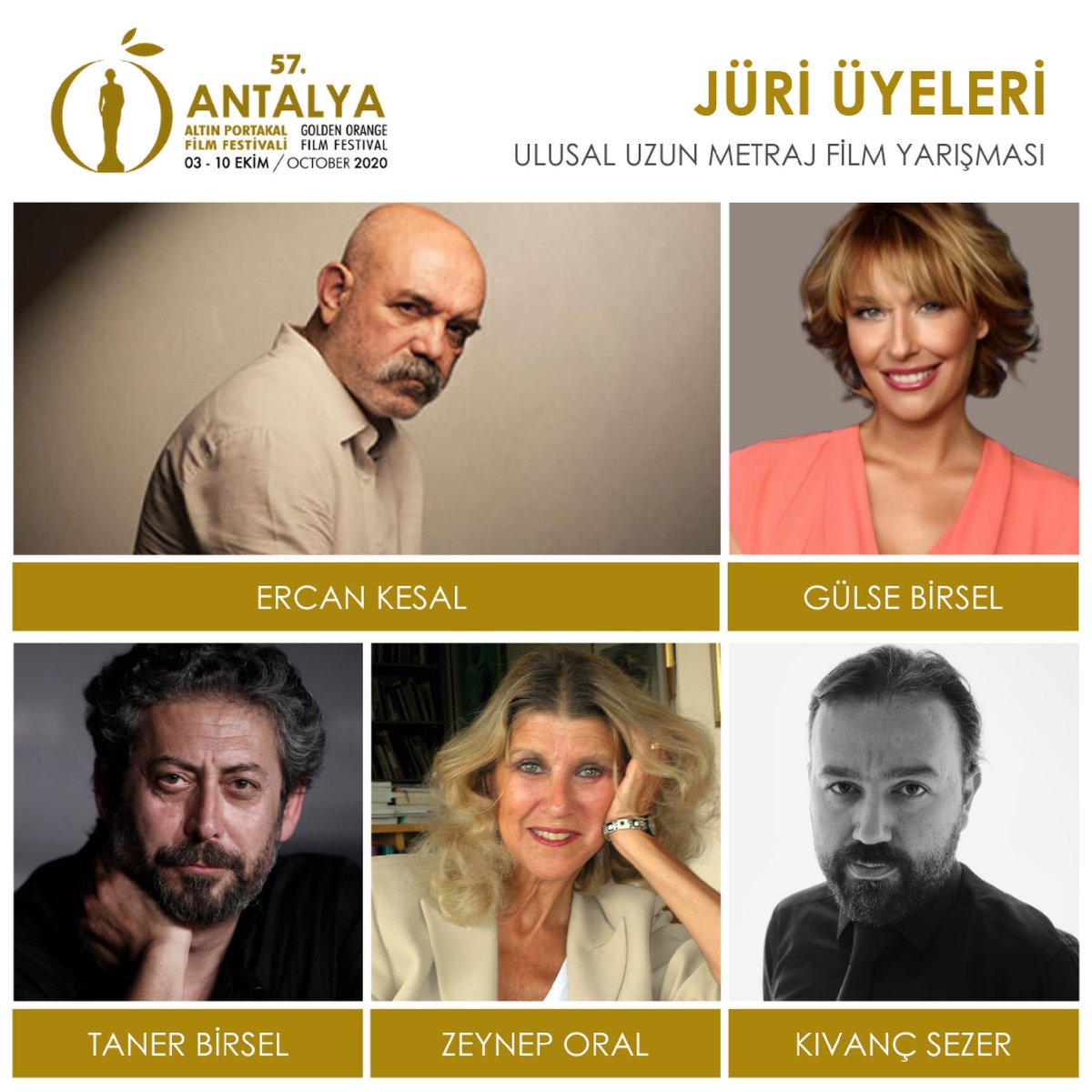 57. Antalya Film Festivali’nin jüri üyeleri belli oldu.
