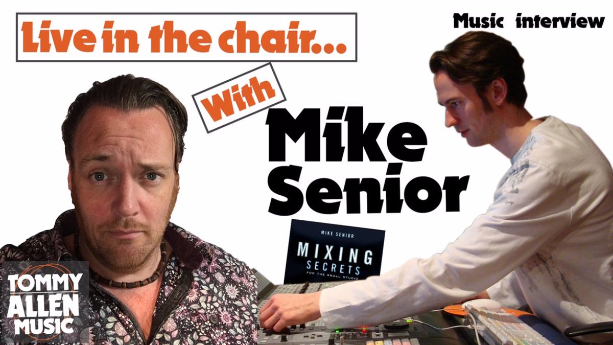 SOS NEWS

SOS contributor Mike Senior will be interviewed on  ‘Live in the chair with’ Tommy Allen Music at 7 PM BST tonight, bookmark it by visiting

youtu.be/sHHCmYsthMg

#mixing #music #recording #mastering #producer #recordingstudio #studio #musicproducer #audio