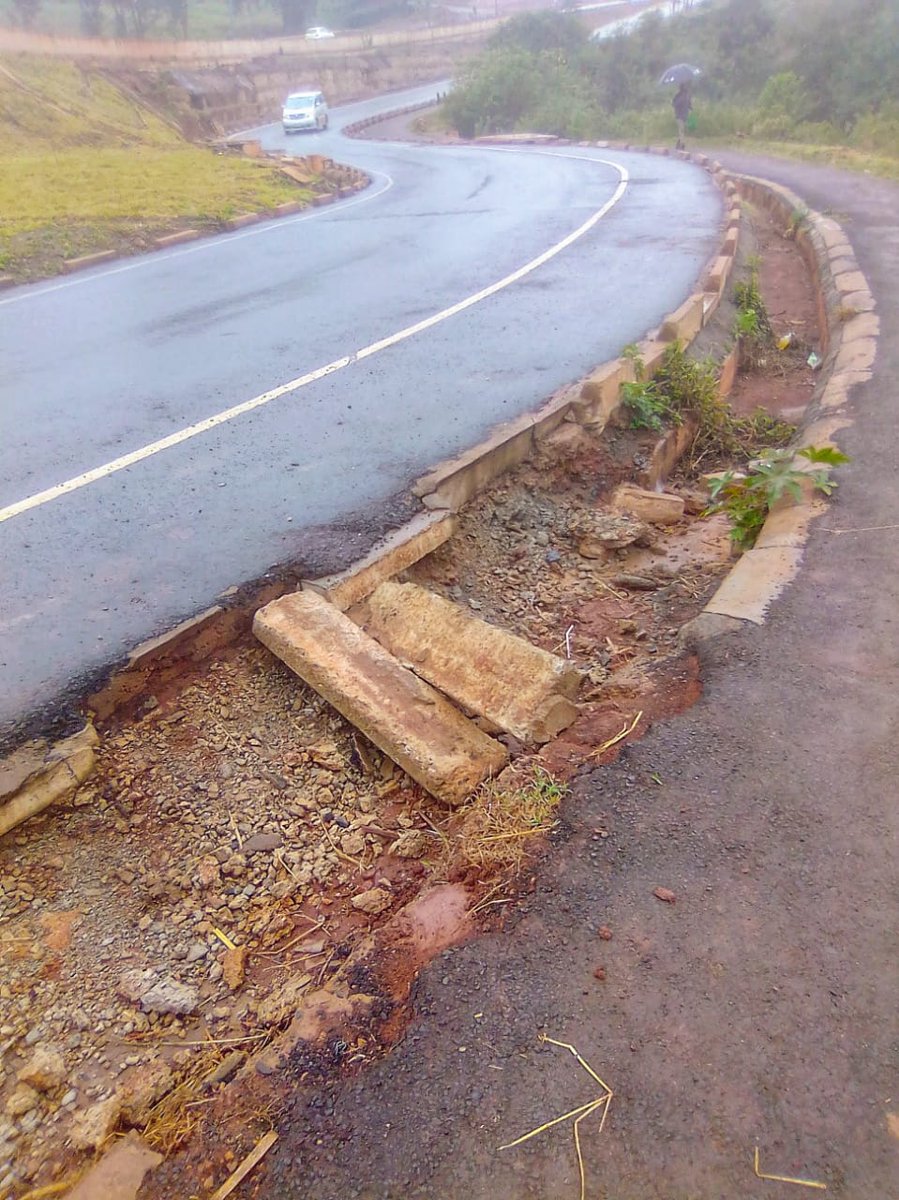 I can't speak to the engineering and quality of the road base and surface itself, but parts of the project don't seem to have been built to a specification that any  @TransportKE or other engineer would or should have approved upon project completion.