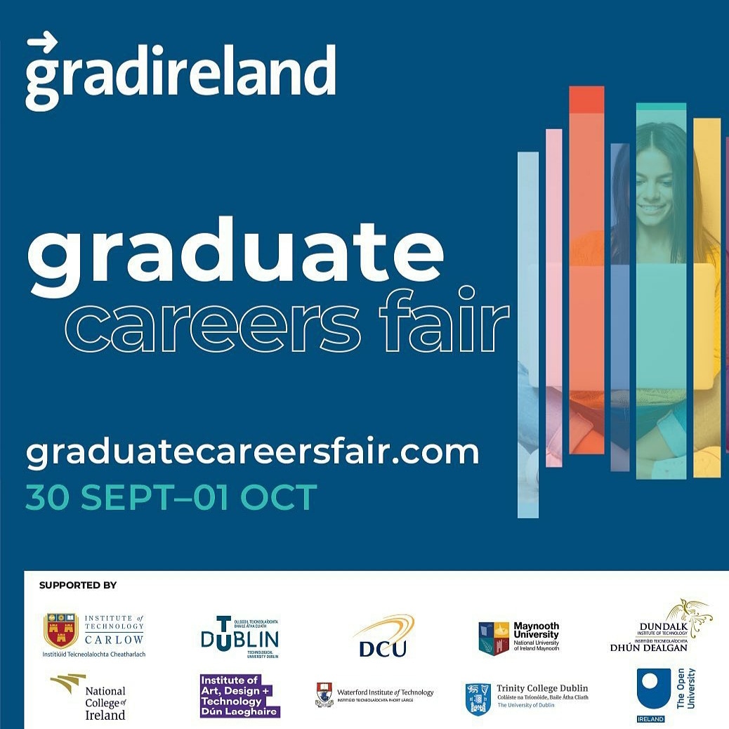 Looking for a #gradjob, #internship or #postgrad course? Don't miss the <a href="/gradireland/">gradireland</a> #gradfair from the 30 Sep – 01 October and the best part… it’s all online! graduatecareersfair.com