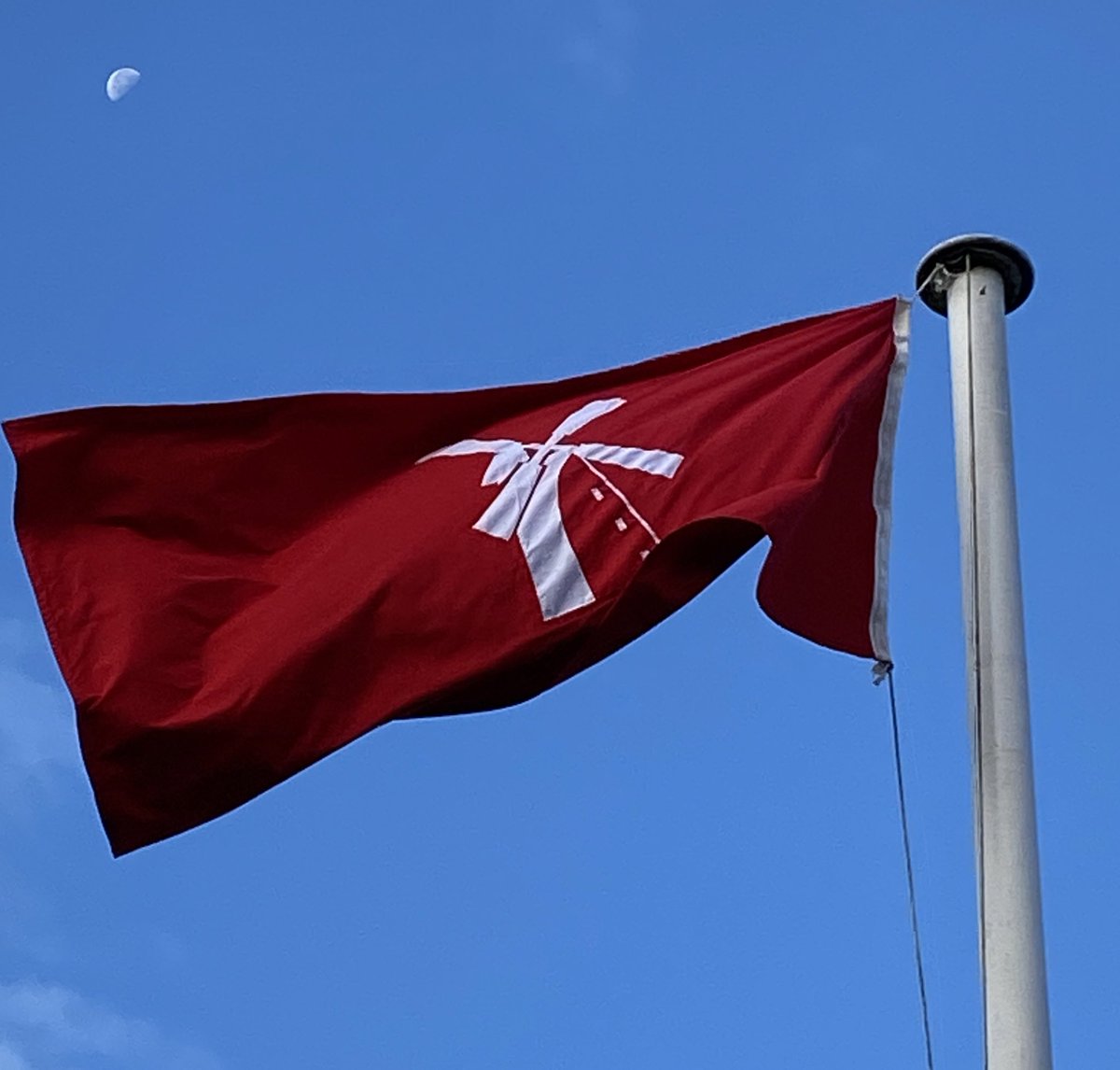 HMillSchool's tweet image. Our new Miller flag is flying proudly! 🚩
