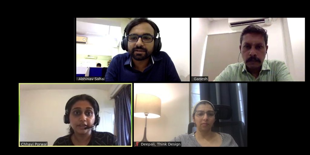 hugdelhi's tweet photo. Starting with the panel discussion on "Customer retention during COVID-19" with panelists @DeepaliSaini from @thinkdotdesign, @ezganesh from Chrysalis, @hichhavi25 from @HubSpot and @AbhinavSahai from @Niswey at the #HUGDelhi event! https://t.co/jf84uumlbw