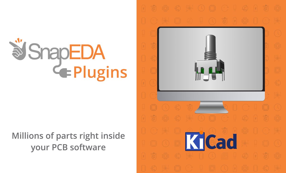 SnapEDA's tweet image. @kicad_pcb is an inspiring tool because of its ethos of making electronics design open and accessible. We&apos;re thrilled to announce our new KiCad plugin which provides free access to @Snap_EDA&apos;s libraries right within KiCad. Learn more: bit.ly/3m2HAhi