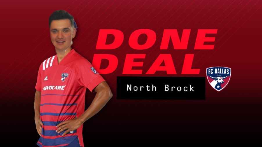 RadgiesFC's tweet photo. 📣ANNOUNCEMENT📣

The club is delighted to announce that @NorthBrock1 has signed a season long loan deal with @FCDallas where we hope he will get some game time and stop bench warming for us!

Best of luck, Brock! https://t.co/I49pIiXbnZ