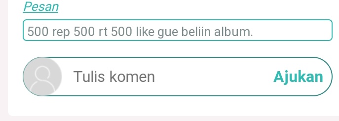 boleh minta tolong ga?? ueue pengen banget album😔, plis ini sendernya jangan badutt🤸🏻🤸🏻