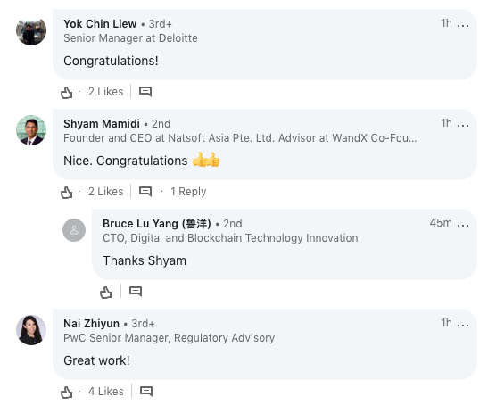 Checking the Linkedin page of Morpheus Labs gives additional insights... For those who're doubting about how legit this news is.... We see important people here: PWC, SAP, IBM, Alibaba, Deloitte.. congratulating  $MITx with this partnership....