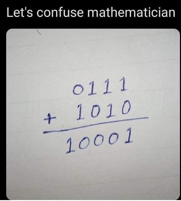 MrMimouni1's tweet image. #binary #binarynumbers #computerscience #informationtechnology #programming #coding #softwareengineer #webdeveloper #javascript #react #nodejs #python #java #dotnet #typescript #aws #sql