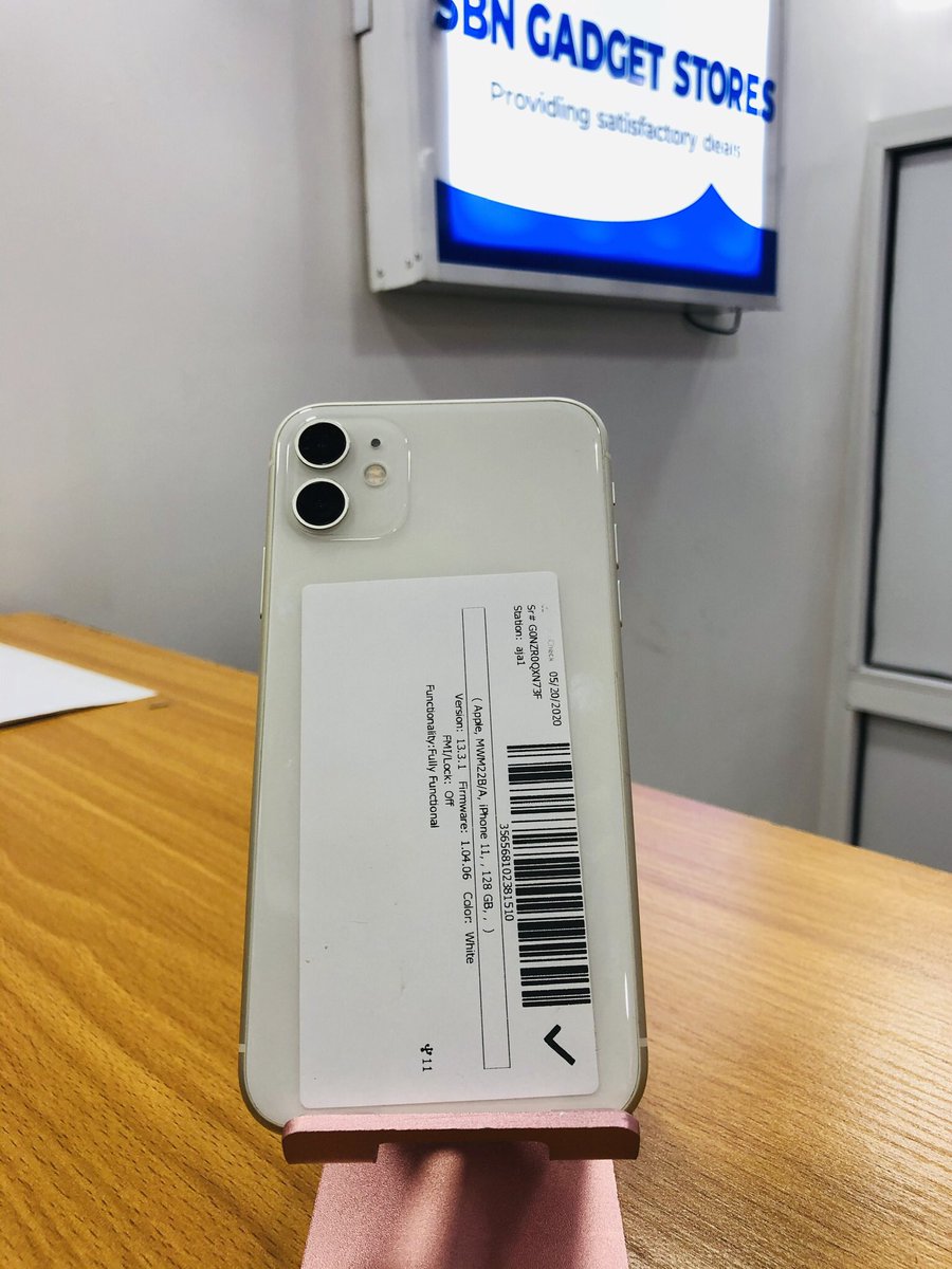 Sbngadgetstores's tweet photo. Grade A UK used;

iPhone 11 
128GB

Price ===> 325k

Available in store

For order placement please send a DM to @sbngadgetstores or Call/WhatsApp 09068950406

Delivery service is available

We are at ; No 9, Saka Tinubu street (suite B14/15) Tech plaza, Victoria island, Lagos. https://t.co/Vj1KYYimNv