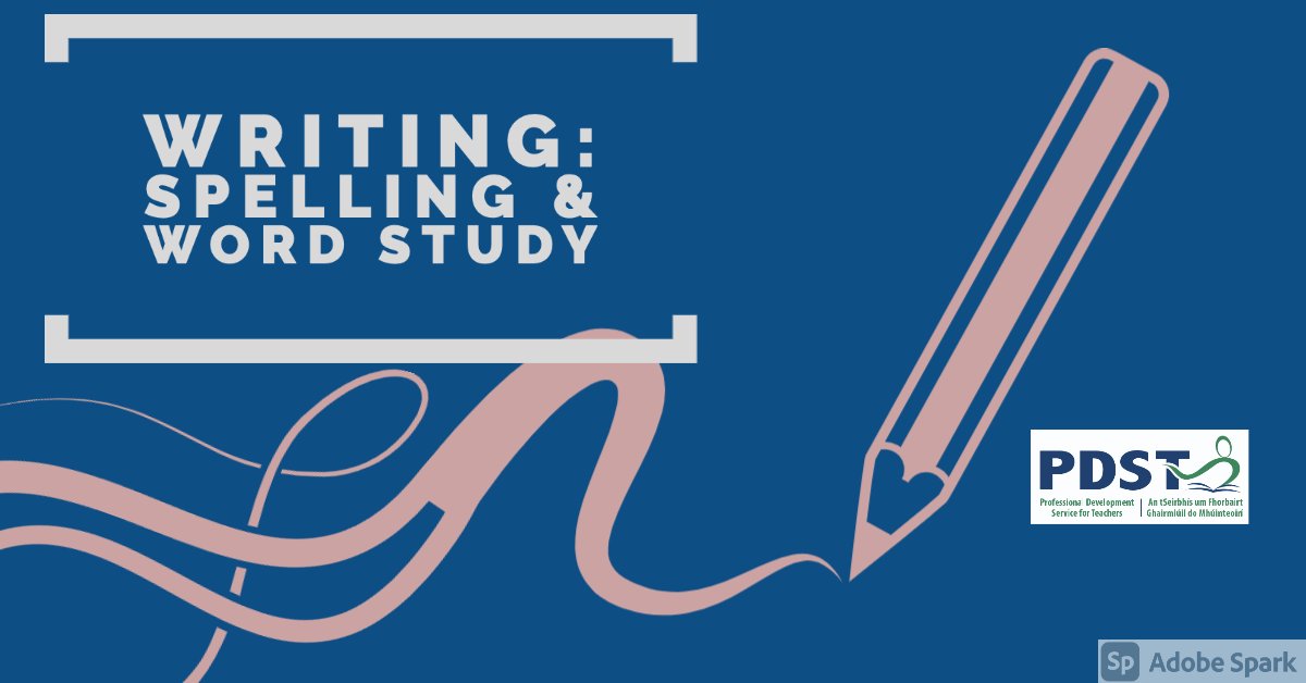 View our next eBulletin based on Writing: Spelling and word study: spark.adobe.com/page/sYxOIZvT4… #literacychangeslives #loveliteracy #ebulletin #CTB #PLC  #movingforwardwithPLC #PDST #languageteaching
