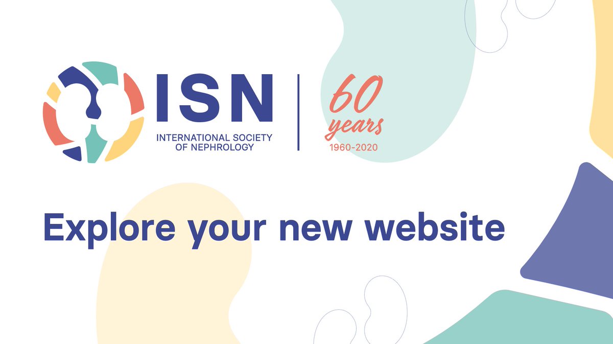 ISNkidneycare's tweet photo. In its 60th year, the ISN celebrates kidney health, and thanks to all its past, current, and future members for their support. We are proud to present to you our new website and hope you enjoy exploring it.

https://t.co/UMBV5QOBIJ #ISN60years #ThisIsISN https://t.co/lVhAJ0sNqD
