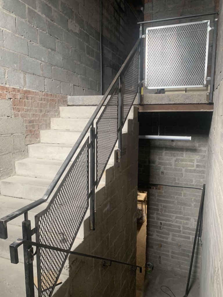 ablfab's tweet photo. Mesh balustrade panels dry fitted before going off to be powder coated https://t.co/HJnWhNsTeW