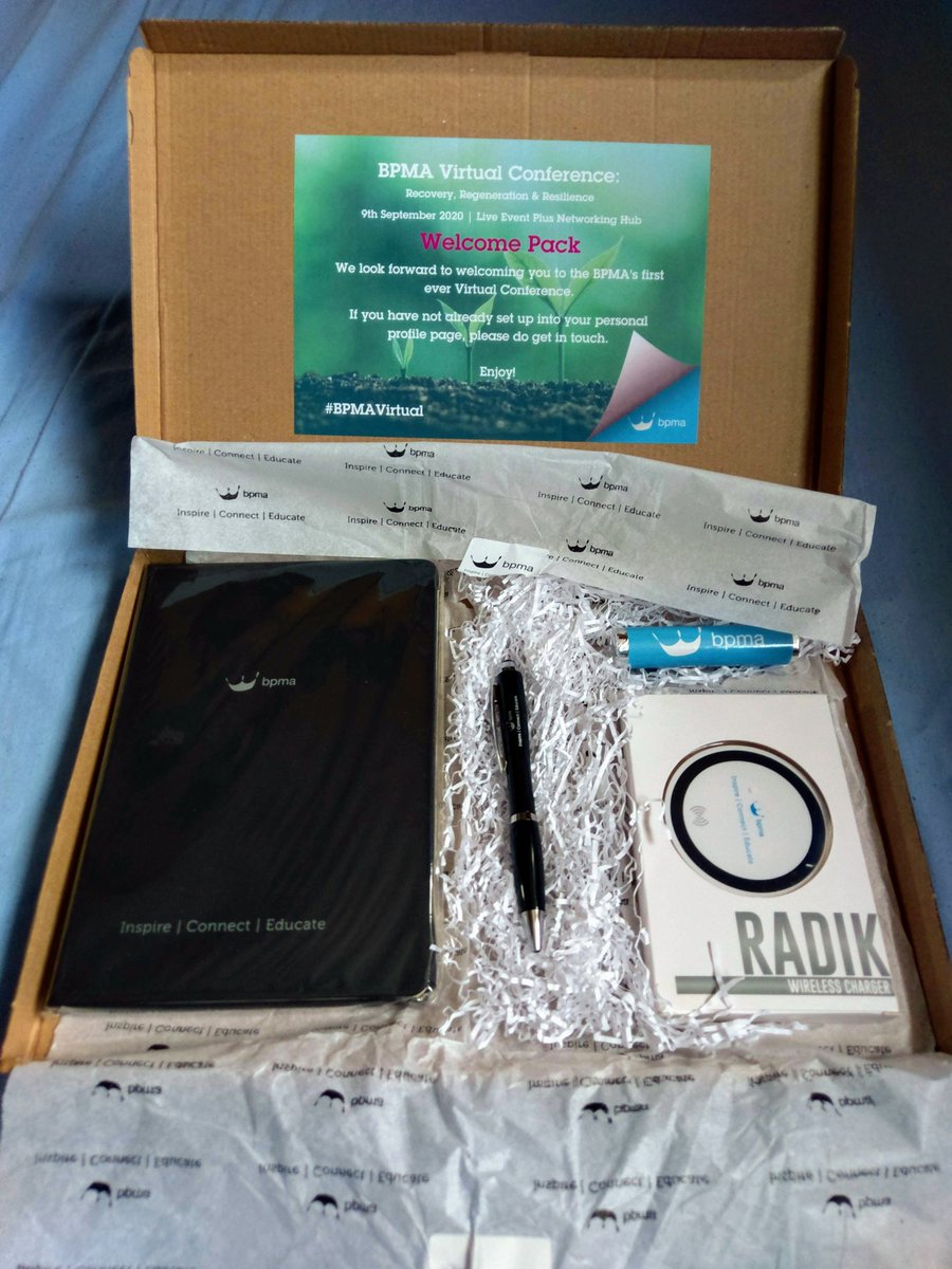 CommCommLtd's tweet image. #BPMAVirtual today, and enjoying some great speakers talking about the #PromotionalProducts industry in the current climate of pandemic restrictions.
Plus supplier conversations in the virtual expo.
Loved the pre-event goodie pack.