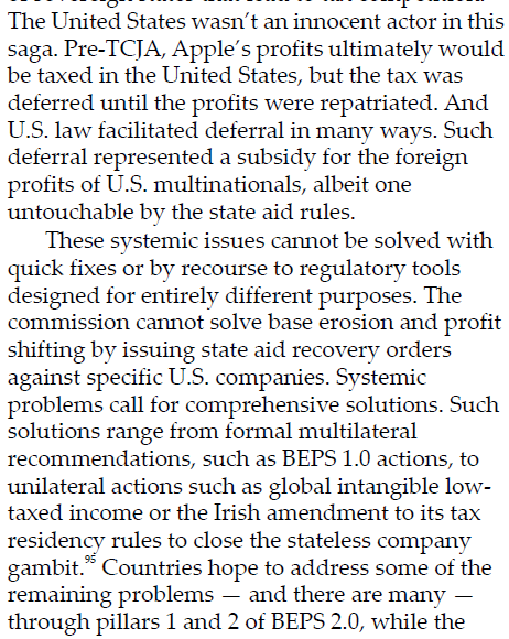 2/ On the wisdom of using state aid as a tool to combat corporate tax abuse  https://bit.ly/3jVG4eU&nbsp;