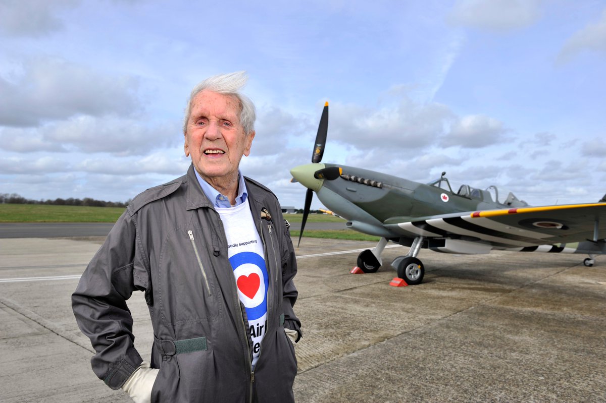 All at the RAF Benevolent Fund are saddened to hear of the passing of one of the last Spitfire aces of the Second World War, Squadron Leader Allan Scott DFM.