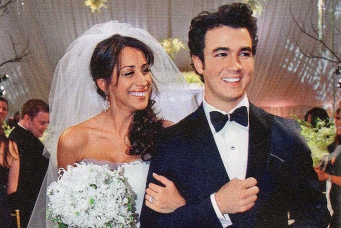 True happiness as they walk down the aisle as Mr and Mrs JONAS.