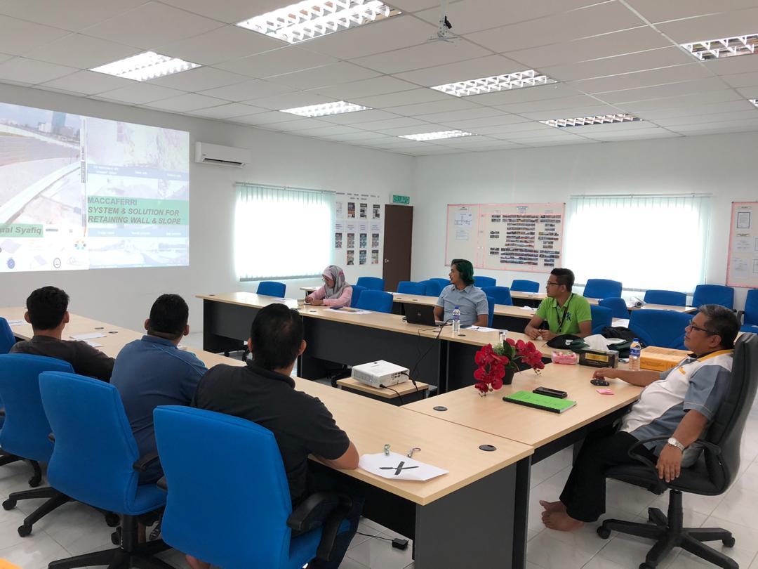 Lawatan Teknikal MaccaFerri Malaysia Sdn Bhd ke projek pakej 6A pada 8 Sept 2020