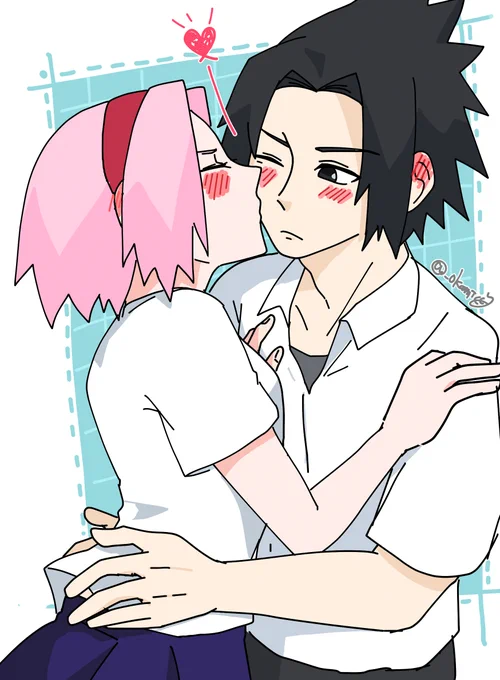 学パロちゅっちゅ
#サスサク 
