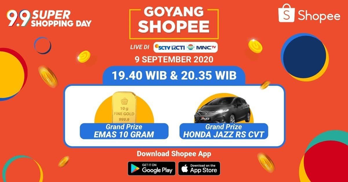 Ayo gabung grup Goyang Shopee ku untuk dapat bonus koin s/d 100% shp.ee/9gkqva74kt7