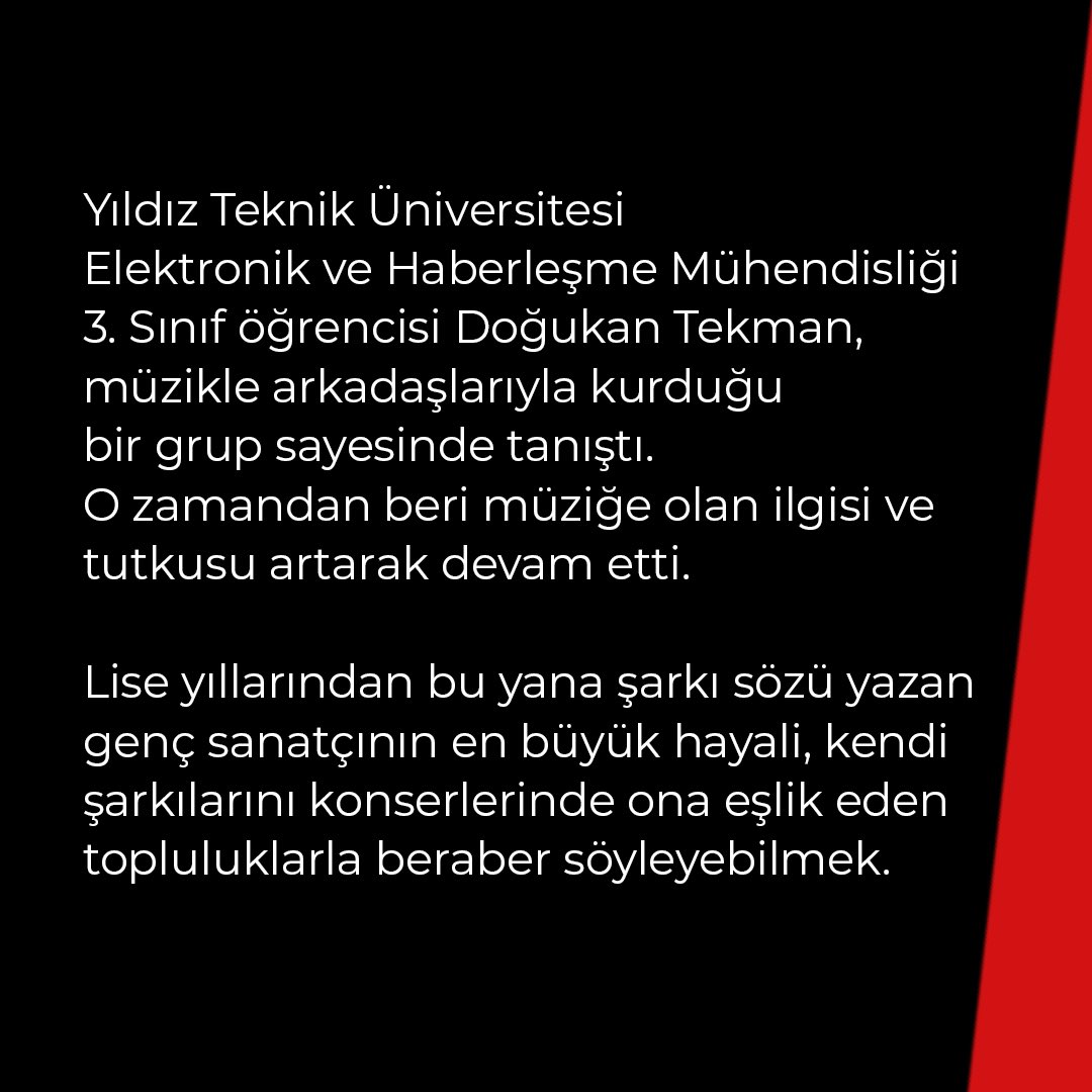 Doğukan’ın müzik kariyeri ve hayatını mercek altına aldık. Hala izlemediyseniz #DoğukanTekman "Gesi Bağları" şarkısının akustik performansı ile #SiyahBeyazAkustik'te! <a href="/dustabancamdan/">Düş Tabancamdan</a> #SiyahBeyazAkustik #akustikhikayeler #doğukantekman