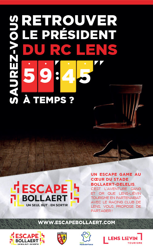 Escape Bollaert - Un escape game au stade du RC Lens