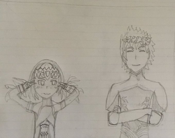 毎日絵を描くとは言ったけどこれは自分で描いてて描き直し推奨した
4日目 ディオスクロイ 