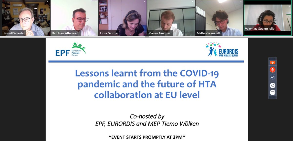 eupatientsforum's tweet photo. What has the #COVID19 pandemic told us about the state of healthcare and where has #HTA been left? What are the next steps forward for HTA? Stay tuned for our team of HTA experts at our live event co-hosted by EPF @eurordis and MEP Tiemo @woelken! #ForPatientsWithPatients https://t.co/YLzltqXGdn