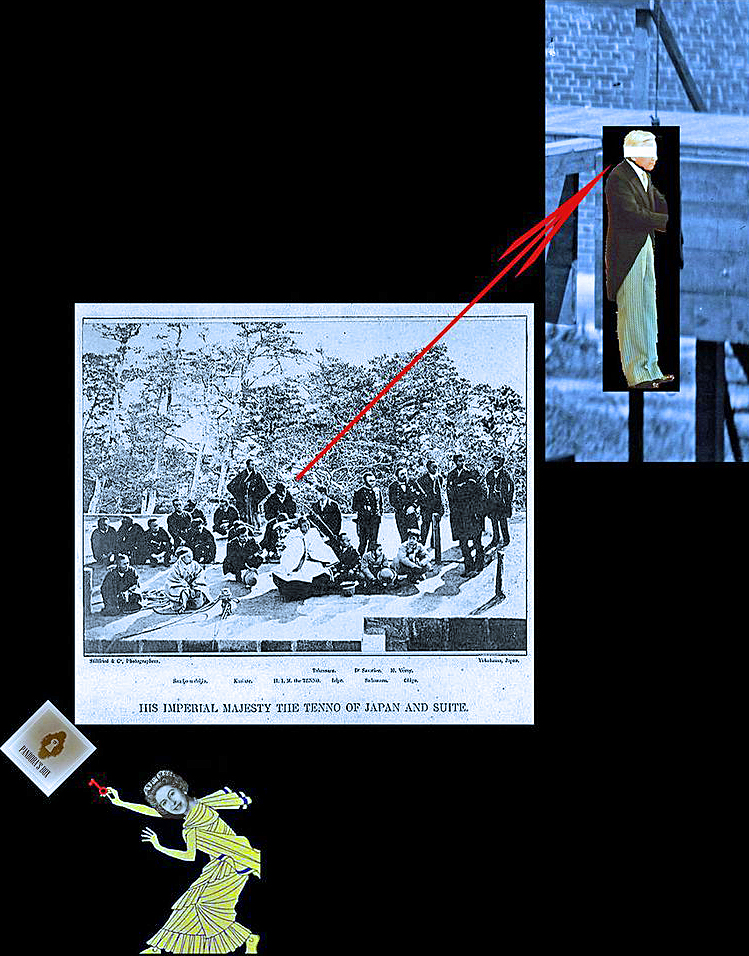 片山徹 در توییتر 六年前のパンドラ の箱開放の影響を心配するエリザベス女王 画 赤矢印の元に長州イボ侍 成りすまし睦仁天皇 赤矢印の先に長州イボ侍玄孫 パンドラ の箱開放により アメリカ合衆国リンカーン大統領を暗殺したヴィクトリア女王刺客同様 絞首刑となる