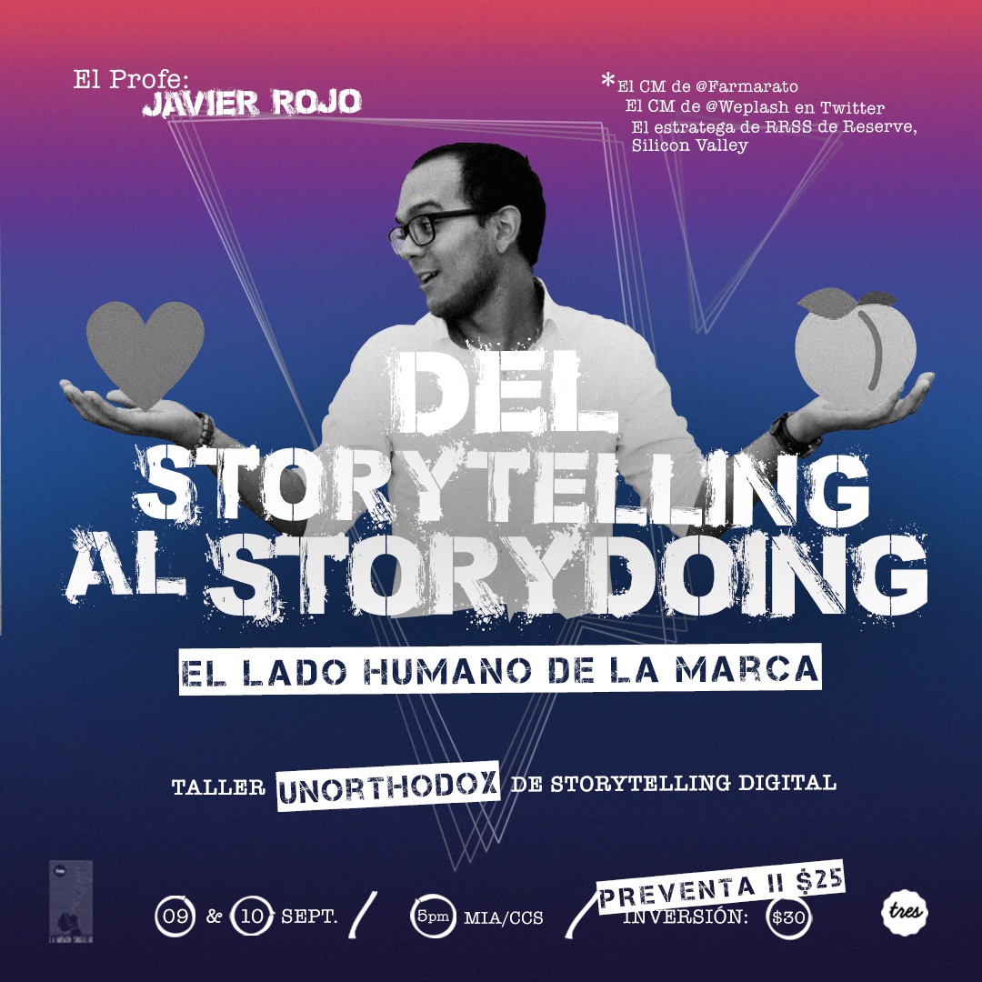 Es hoy! Y <a href="/JavierRojo_/">JR ❄️</a> ya anda medicado, cortesía de @Farmarato. Estamos segurísimos de que algo bueno pasará en este taller, aunque sea un chisme! Queda tiempo de que te inscribas en ticketplate.com. ¿Qué tanto quieres a tu marca? ¿Lo vas a pensar?!