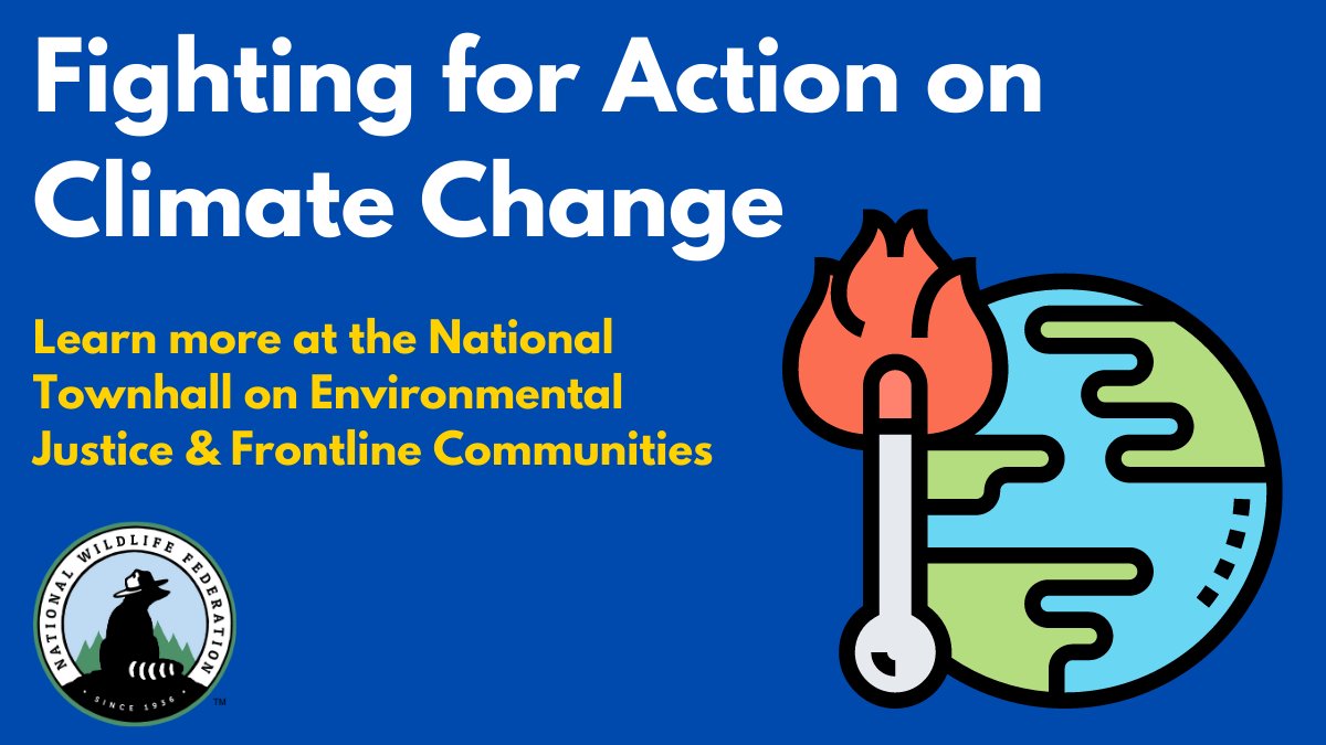 Join <a href="/NWF/">National Wildlife Federation</a>, <a href="/NAACP/">NAACP</a>, &amp; our partners for the livestream of the National Townhall on Environmental Justice &amp; Frontline Communities to hear from climate, conservation, &amp; public health activists.