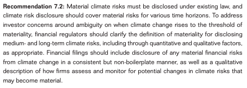 15/ Super interesting tidbit for securities lawyers, law profs &  @SASB aficionados: the report appears to invite regulators to push on the time horizon for what counts under under long-settled law on "materiality," e.g. TSC v. Northway standard. How long before litigation ensues?