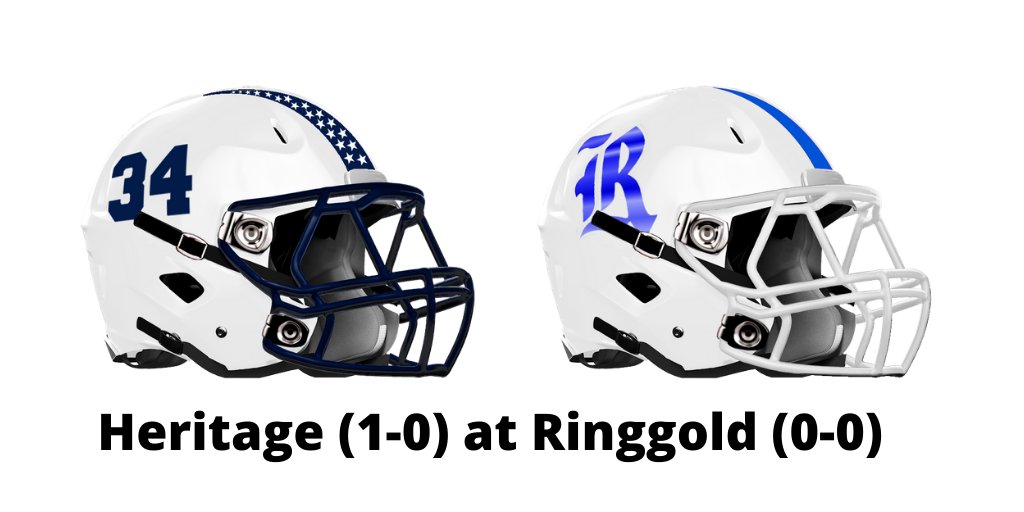 NwGa Football (@nwgafootball) on Twitter photo Area 1 GOTW
Ringgold opens at home vs crosstown rival Heritage.
Heritage is coming off a big Week 1 performance on both sides of the ball. QB <a href="/NickLeeHanson1/">Nick Lee Hanson</a> led the O to 35pts and LB <a href="/zachattac2200/">Zach Brown</a> and company held LFO to -8 yds in the 1st half. Area 1 GOTW
Ringgold opens at home vs crosstown rival Heritage.
Heritage is coming off a big Week 1 performance on both sides of the ball. QB <a href="/NickLeeHanson1/">Nick Lee Hanson</a> led the O to 35pts and LB <a href="/zachattac2200/">Zach Brown</a> and company held LFO to -8 yds in the 1st half.