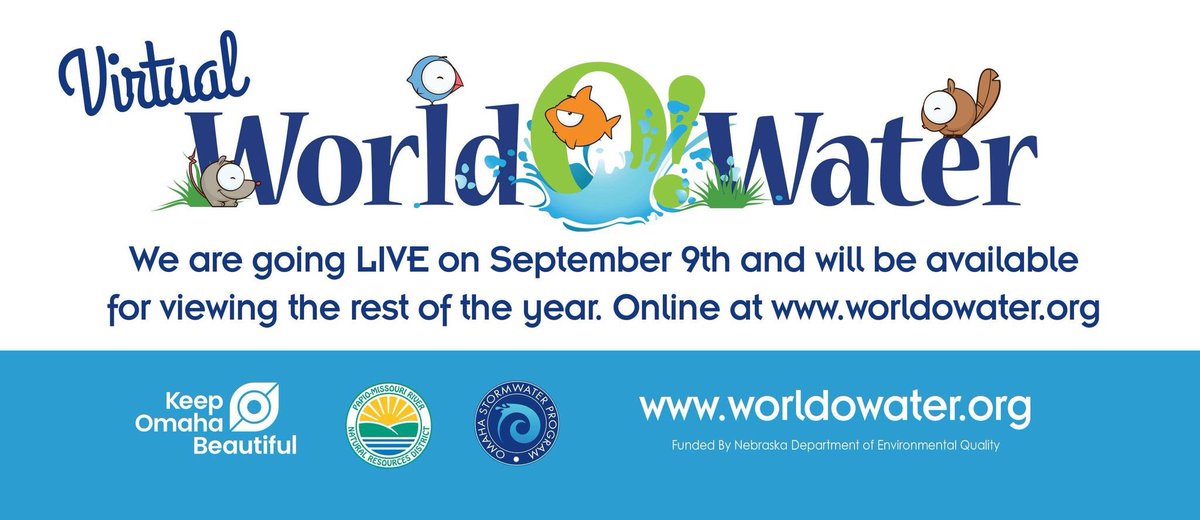 Virtual World O! Water event starts today!  Make sure to check out World O! Water for all the FREE family activities to learn about water conservation online.