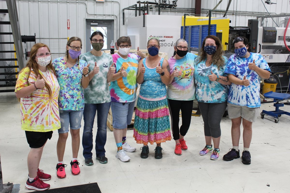 Every September, we honor Childhood Cancer Awareness Month with specially themed dress up days to raise money for Thumbs Up For Lane Goodwin Childhood Cancer Foundation. For every employee that participates, Pioneer Plastics donates $1 each day that they dress up.