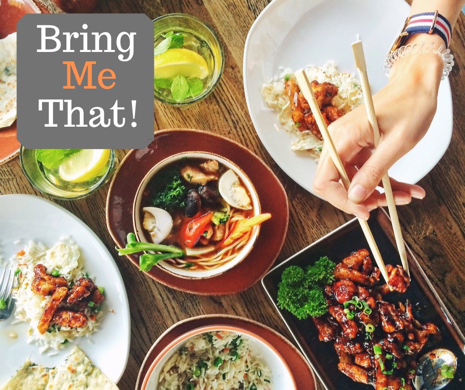 BringMeThatInc's tweet photo. Who else loves food?! It's National I Love Food Day - celebrate when you order with Bring Me That! https://t.co/WpzNrSxv0P