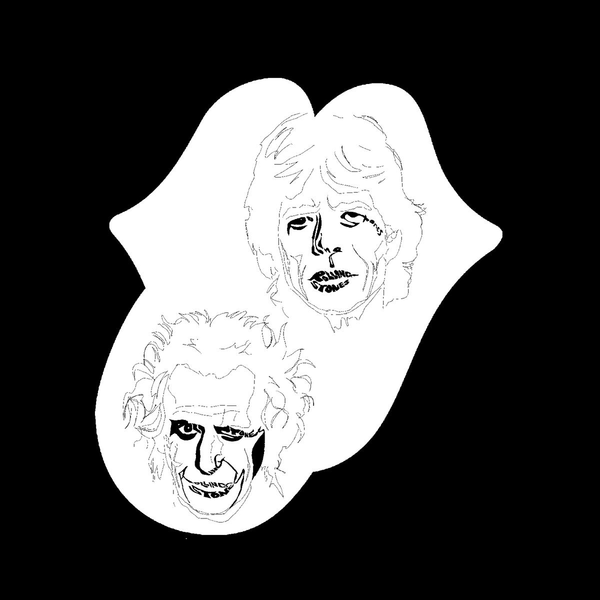 サイトーセーゾー Saitoseizo Ar Twitter 文字絵 Rolling Stones 初来日の東京ドーム公演以来 彼らとは会っていない 嗚呼miss You Rollingstones Mickjagger Keithrichards 文字絵 イラスト