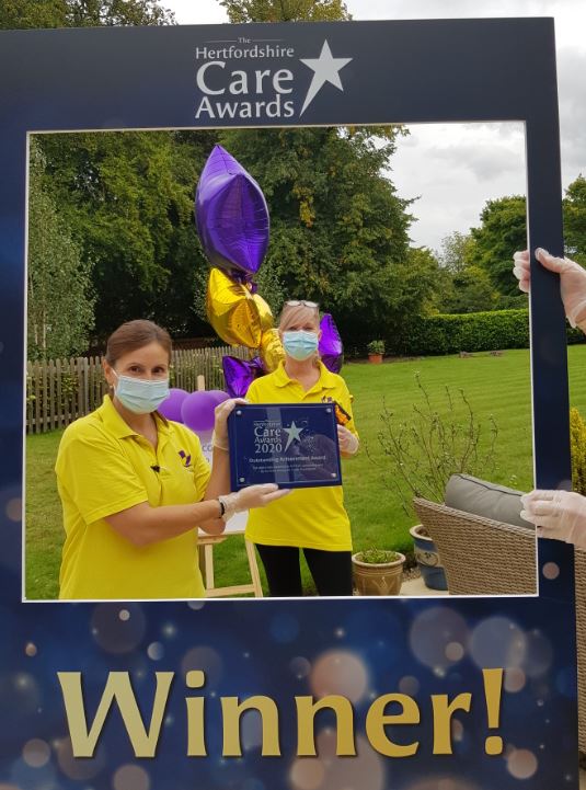 MargarethseH's tweet photo. So proud to receive Award from #HCPA and the #HertsCareAwards2020 for our outstanding achievements during Covid-19 pandemic https://t.co/DR00MAfFXC
