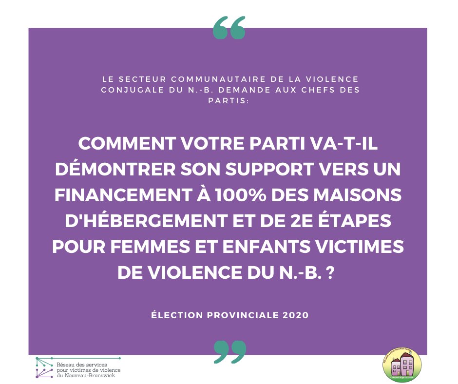 Vous voulez nous soutenir ? 
Voici une question à poser à vos candidat.e.s régionaux.  

Merci de votre appui!  
#SalairesJustesNB