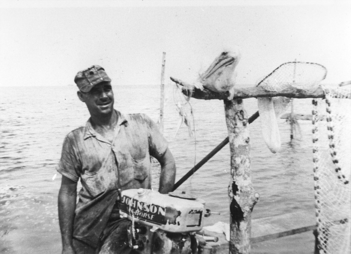 Charter boat captain Angus Boatwright was a n early resident of Lower Matecumbe Key and victim of piracy in 1960. #Pirates #Islamorada