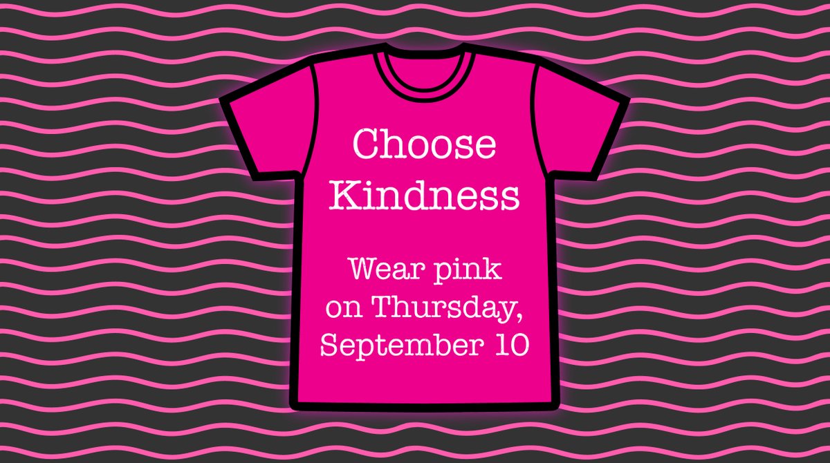 Wear pink tomorrow, September 10, to stand up for welcoming, inclusive schools ❤️
