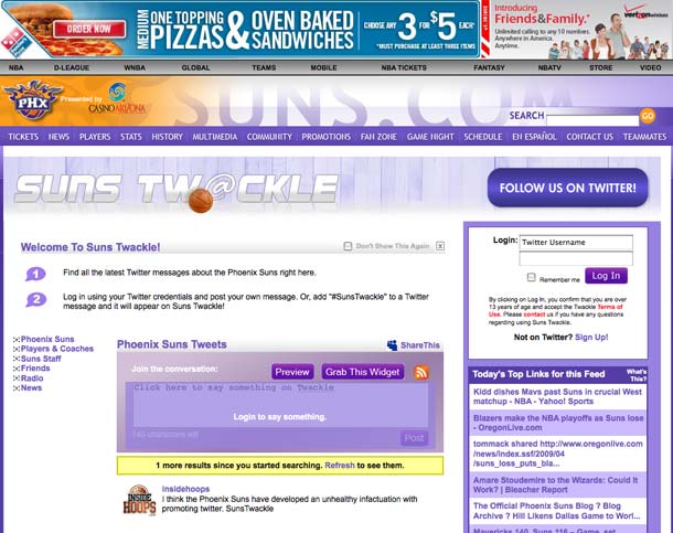 We also customized Twackle units for premium partners who then sold that integration to sponsors...helping them drive revenue. There was a Suns Twackle, Sports Illustrated Twackle, etc. One of my favorites was that  @WashingtonNFL had a Twackle promoted in games and on air.