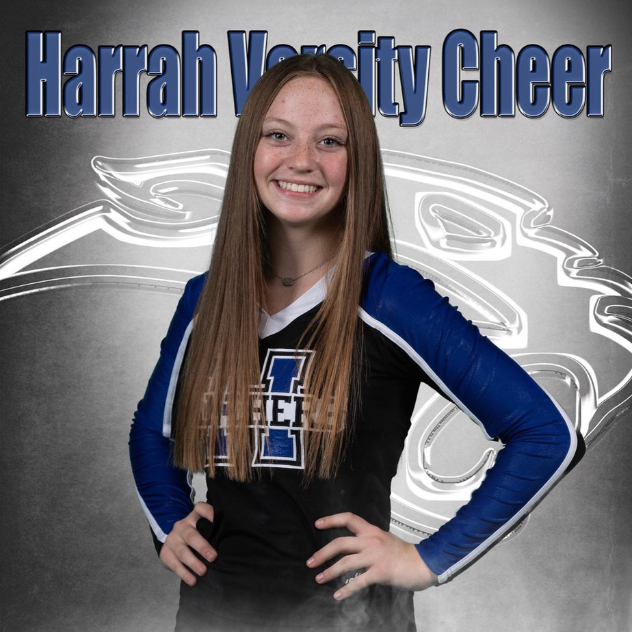 CheerHarrah's tweet photo. Senior Kaitlyn Hathaway! Kaitlyn is always laughing and having fun! She works hard and doesn't quit. We love you Kaitlyn! https://t.co/ovB69I8qga