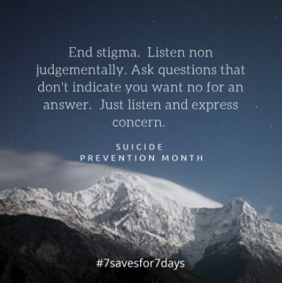 ChambersCharger's tweet photo. We will bring you daily information to highlight, educate, and inform the community about Suicide Prevention and Awareness Week!  

Day 4: End the Stigma! Seek Mental Health Support

#7Savesfor7Days #thereisalwayssomeonetotalkto
#AliefCounselorshaveyoucovered https://t.co/jSAVhH4kQi