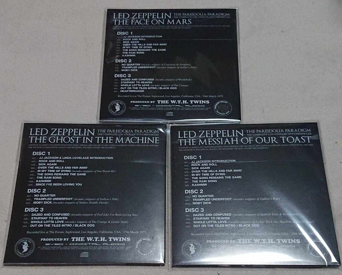 Led Zeppelin『THE PAREIDOLIA PARADIGM』(1975/3/24,25,27 LosAngeles