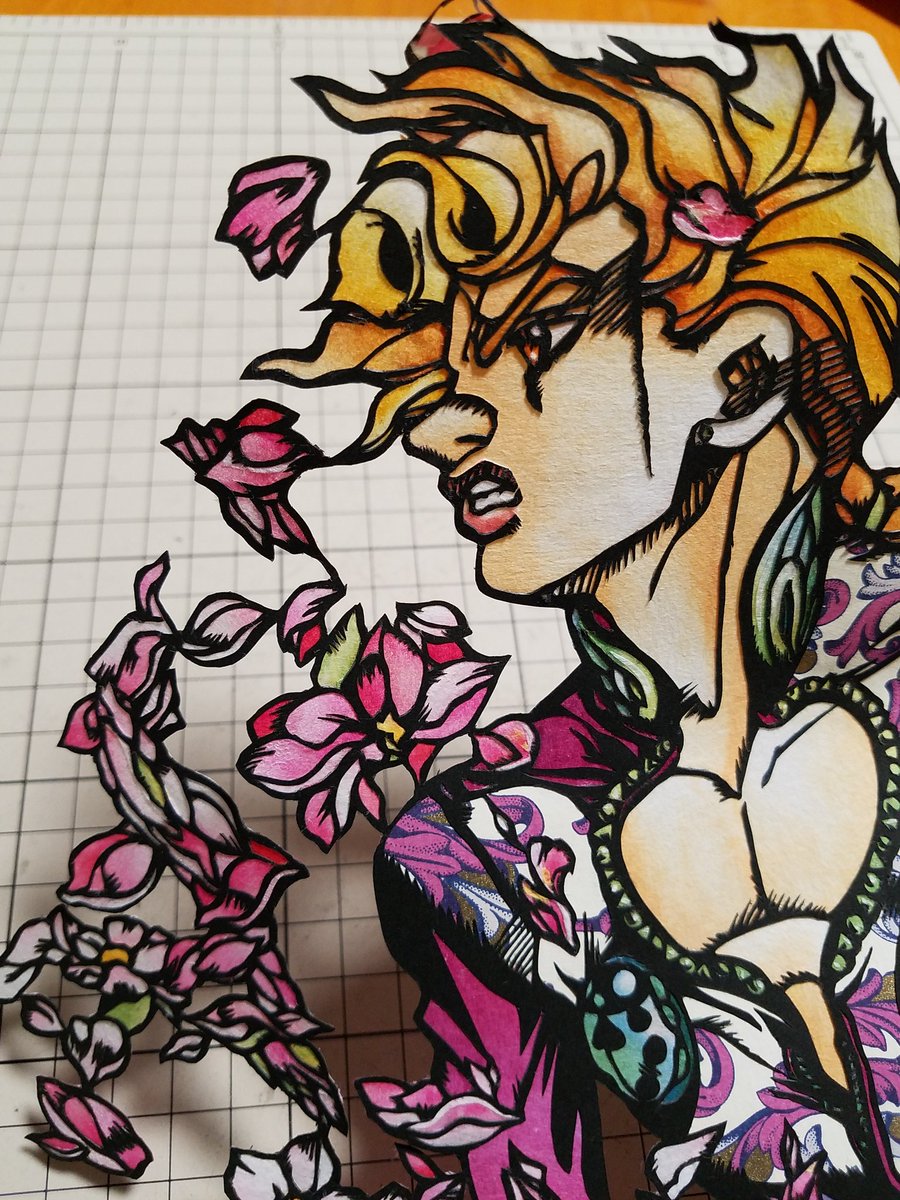 完成( *´꒳`* ) #切り絵 #ジョジョ #jojo