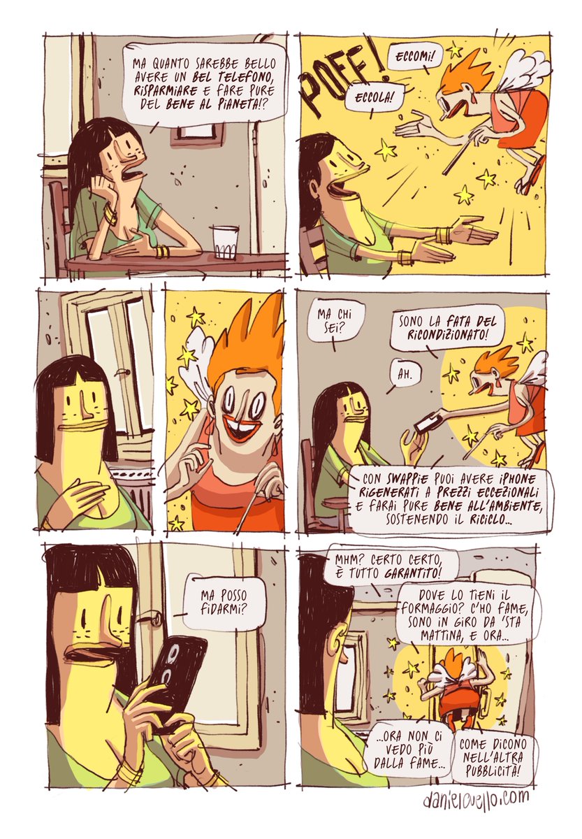 Ringraziamo Daniel Cuello per queste vignette sensazionali✌️

PS: ci teniamo a ringraziare anche la fata del ricondizionato. Non vorremmo che se la prendesse 😫