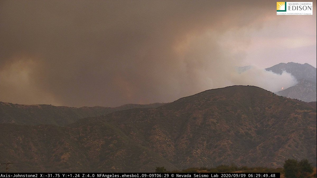 Here is a look at the  #BobcatFire from Johnstone Peak, above San Dimas: