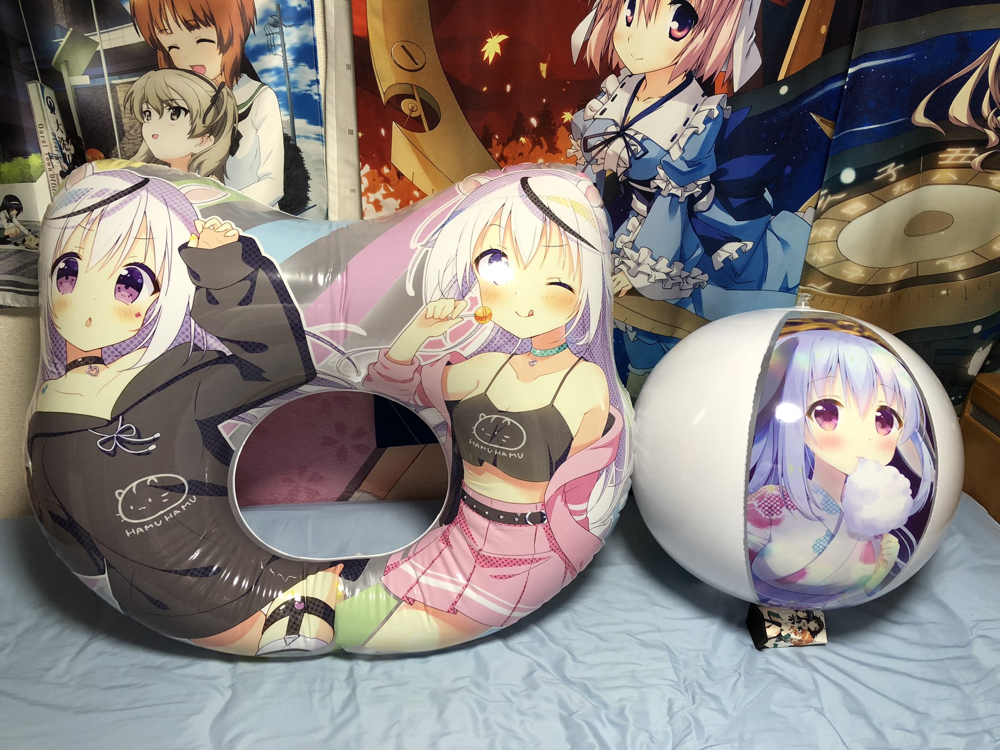 ご注文はうさぎですか？ 浮き輪 90cm 浮き輪 ビーチボール 空気